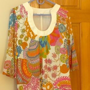 Trina Turk Retro Bright Shift Dress